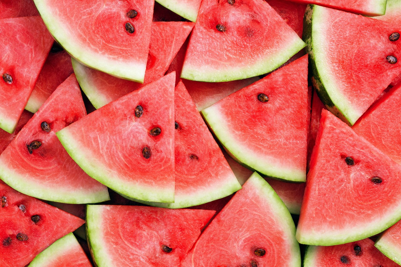 Slices of fresh watermelon