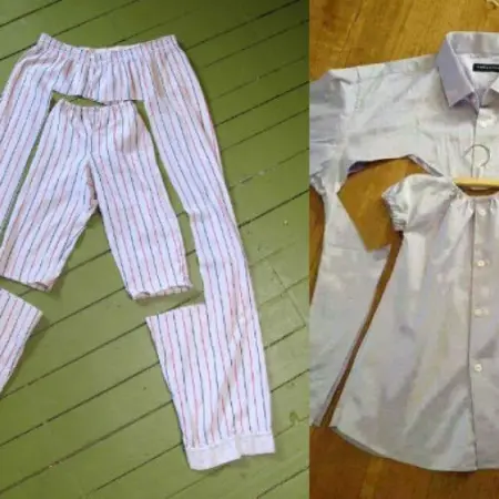 Reuse your clothes for children's clothing