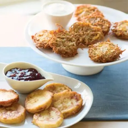 Recipe for potato pancakes (Latkes)