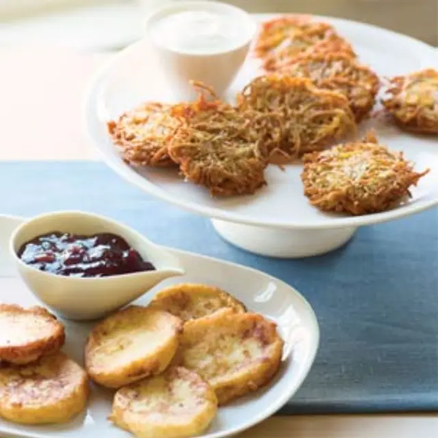 Recipe for potato pancakes (Latkes)