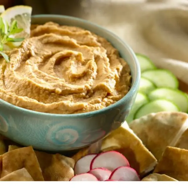 For vegetarians: Chickpea Dip with Sun-dried Tomato