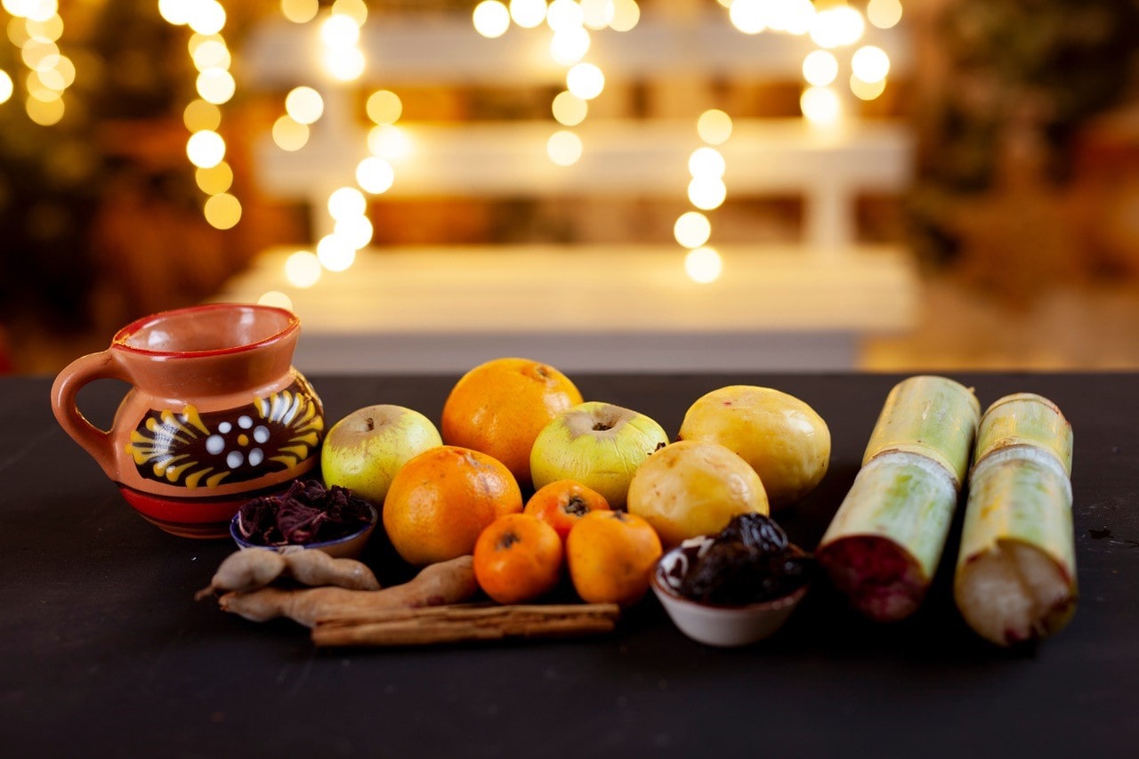 Fruit punch typically served at Mexican posadas