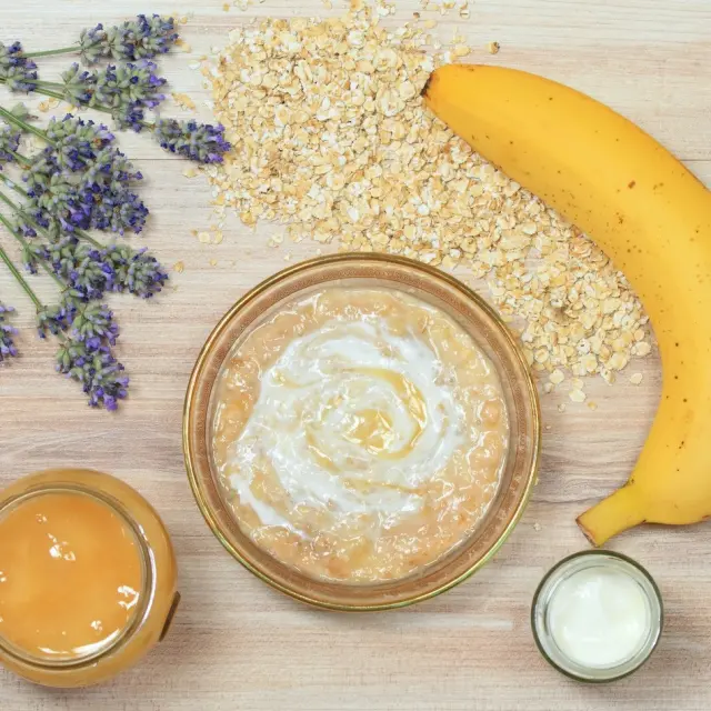 4 máscaras com banana para a pele e o cabelo