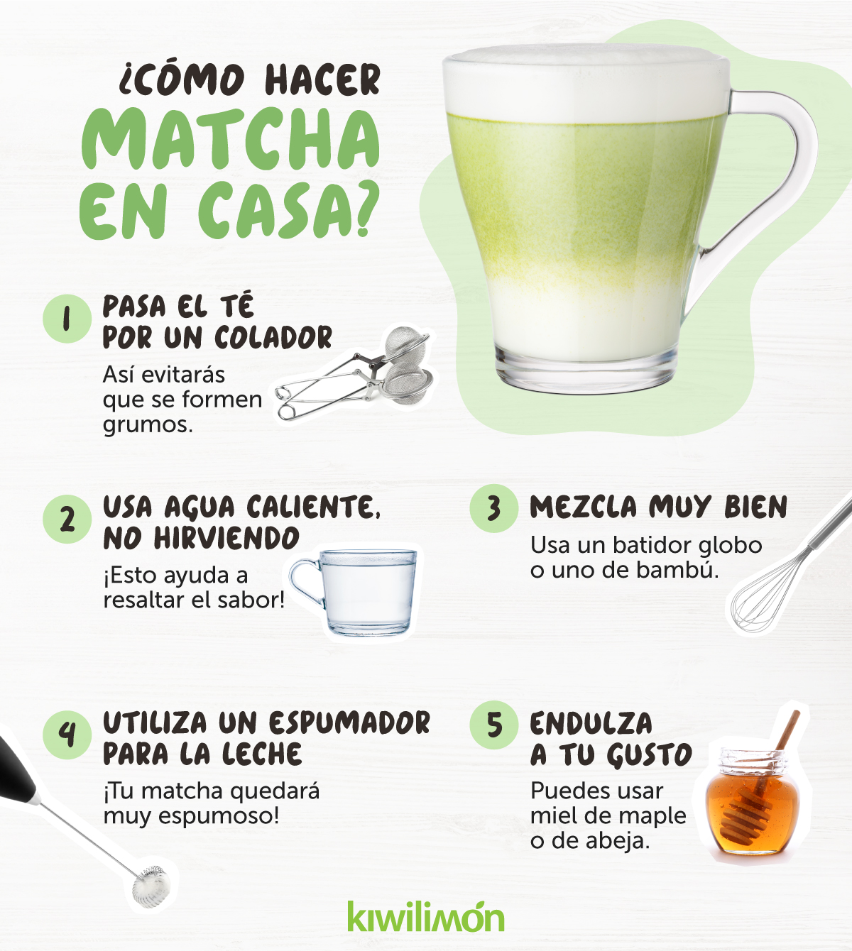 dicas para fazer matcha latte