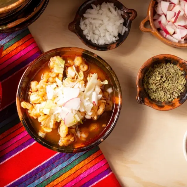 How to make red, green, and white pozole
