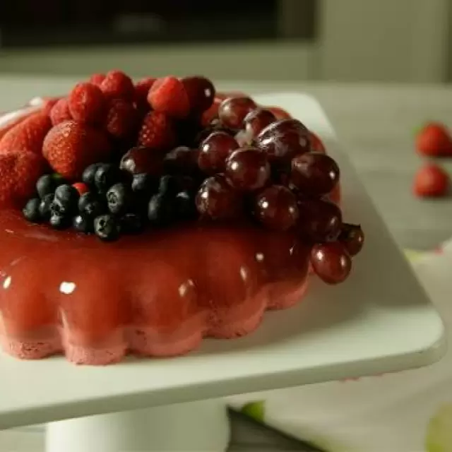 Gelatina de Refresco con Frutos Rojos