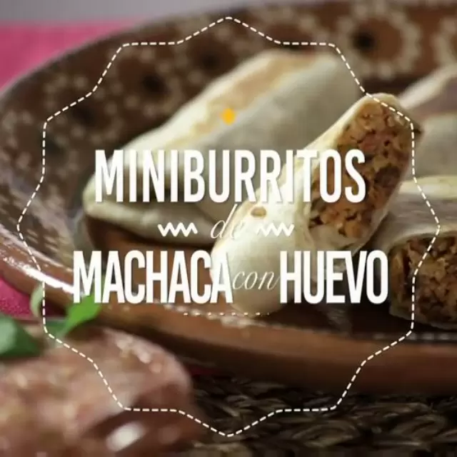 Miniburritos de Machaca con Huevo