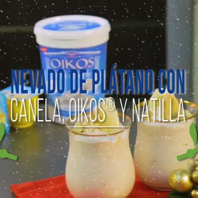 Vídeo de Neve de Banana com Canela, Iogurte e Creme de Baunilha