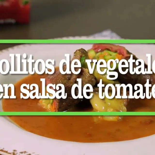 Vídeo de Rolinhos de Vegetais com Molho de Tomate