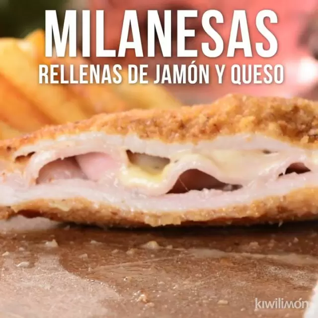 Milanesas Rellenas de Jamón y Queso