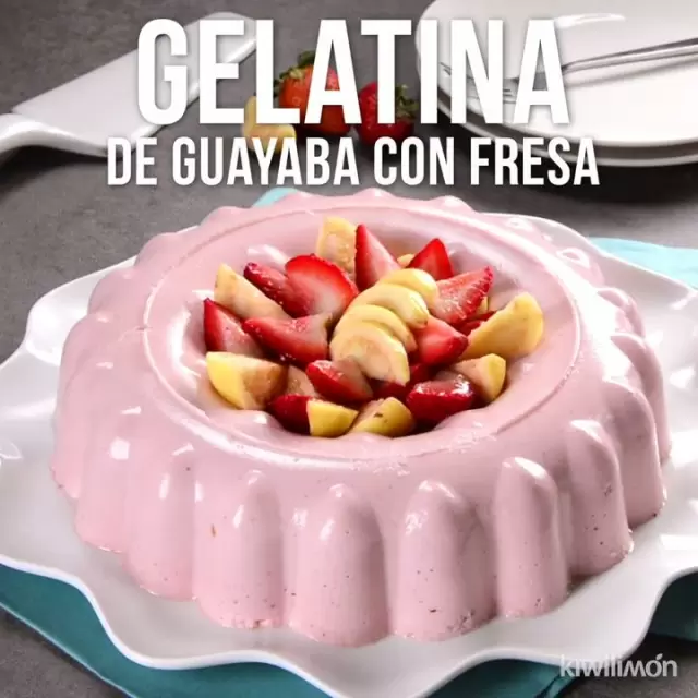 Gelatina de Guayaba con Fresa