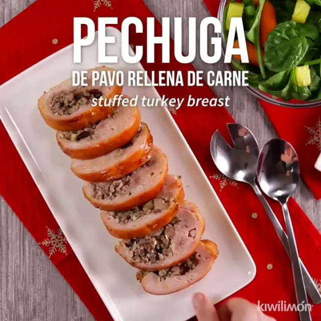 Pechuga de Pavo Rellena de Carne