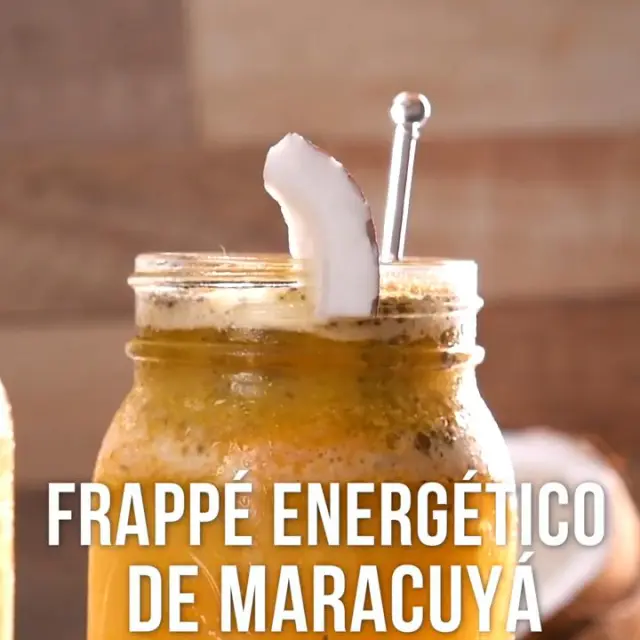 Vídeo de Frappé Energético de Maracujá com Coco e Chia Natural