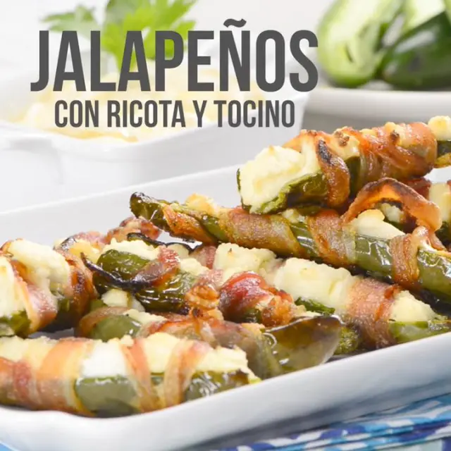 Vídeo de Jalapeños com Ricota e Bacon