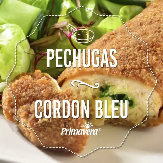 Pechugas Cordon Blue y Espinacas