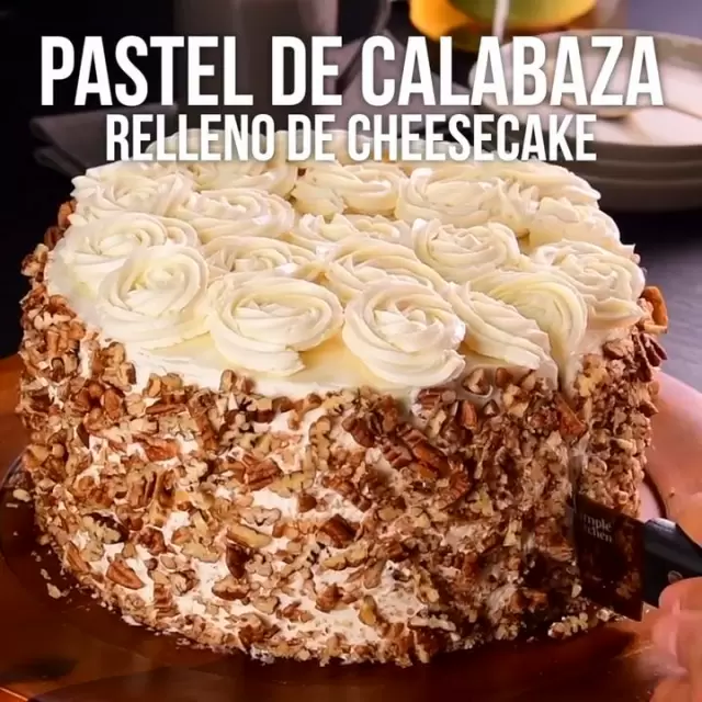 Pastel de Calabaza Relleno de Cheesecake