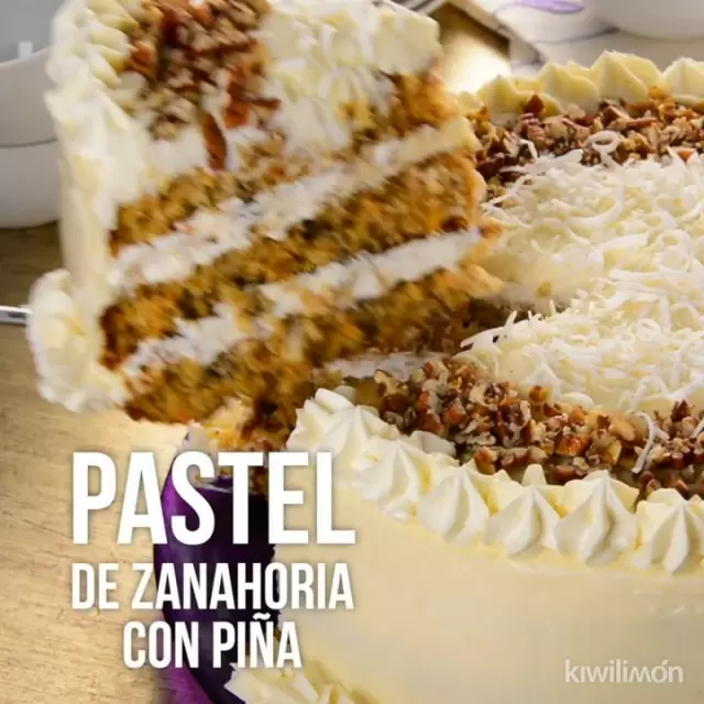 Pastel de Zanahoria con Piña