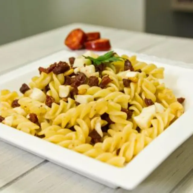 Video of Fusilli Enchilado al Chipotle with Chorizo ​​Chips