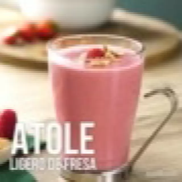 Atole Ligero de Fresa