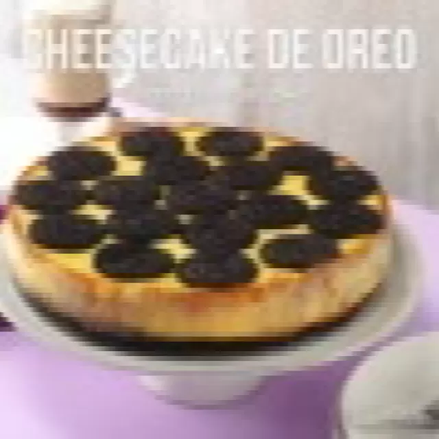 Cheesecake fácil de Oreo