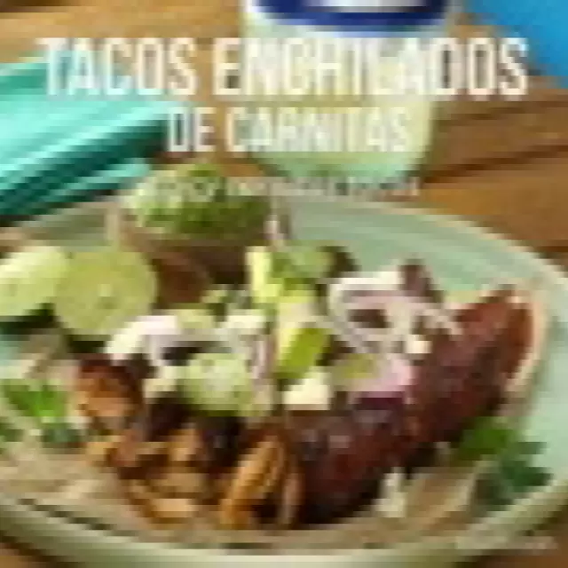 Tacos Enchilados de Carnitas