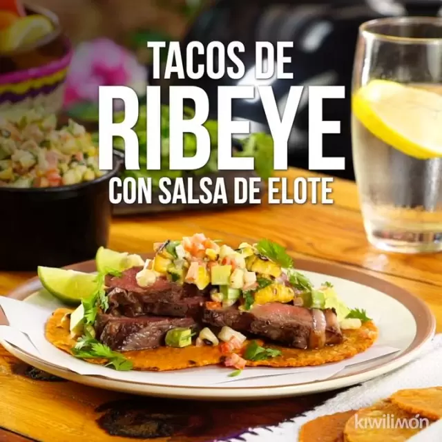 Rib Eye Tacos with Corn Salsa