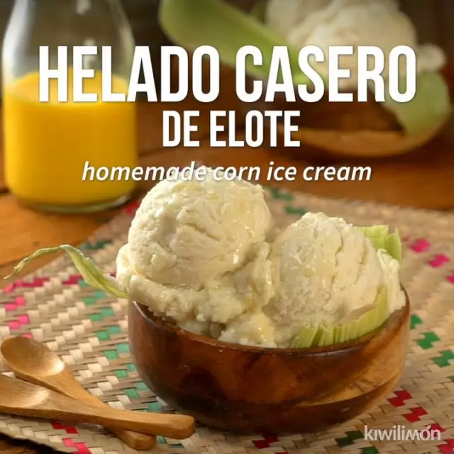 Helado Casero de Elote