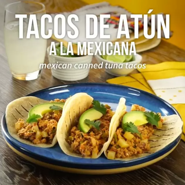Tacos de Atún a la Mexicana