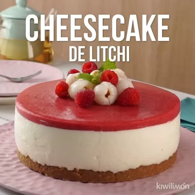 Cheesecake de Litchi