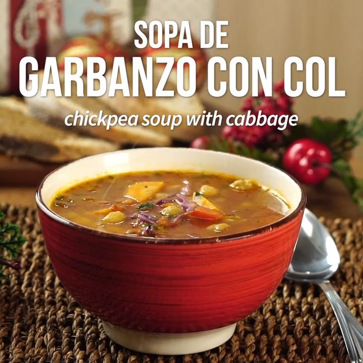 Sopa de Garbanzo con Col