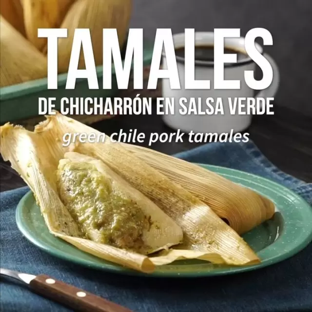 Chicharrón in Green Sauce Tamales