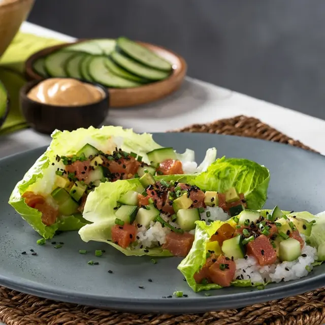 Tacos Orientais de Atum