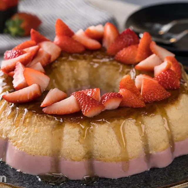Gelaflan à la Fraise