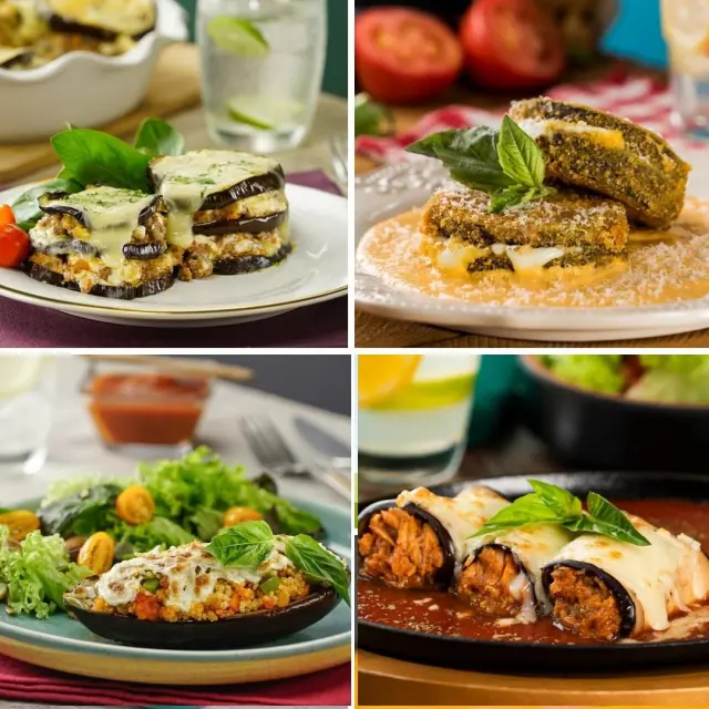 4 Receitas com Berinjelas