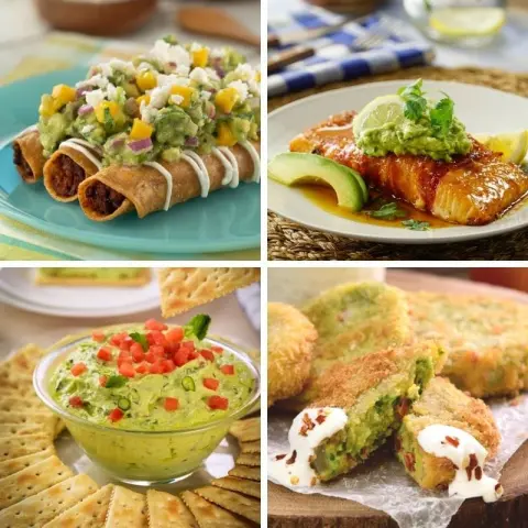 4 recipes with guacamole
