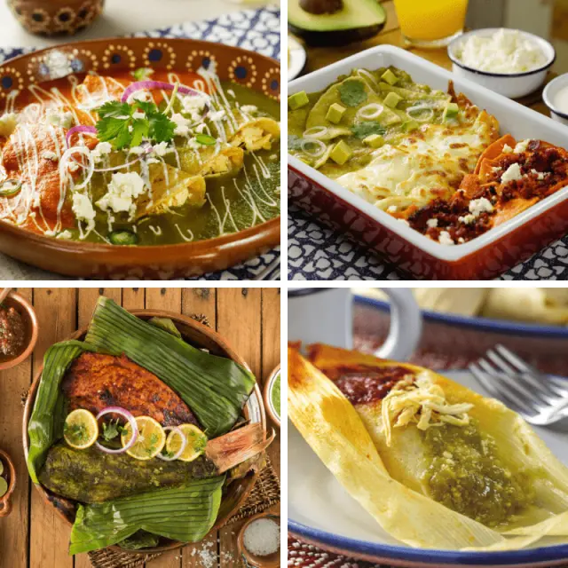 Recipes with green and red sauce