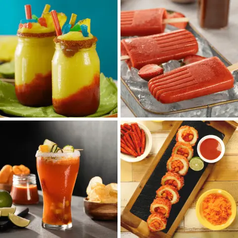 Fresh snacks with chamoy