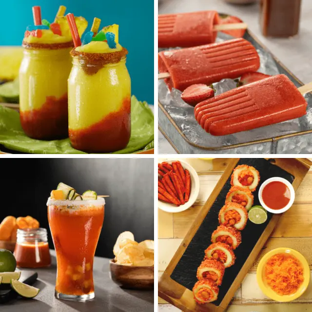 Fresh snacks with chamoy