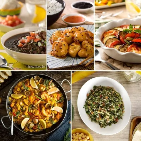 Typical food from around the world