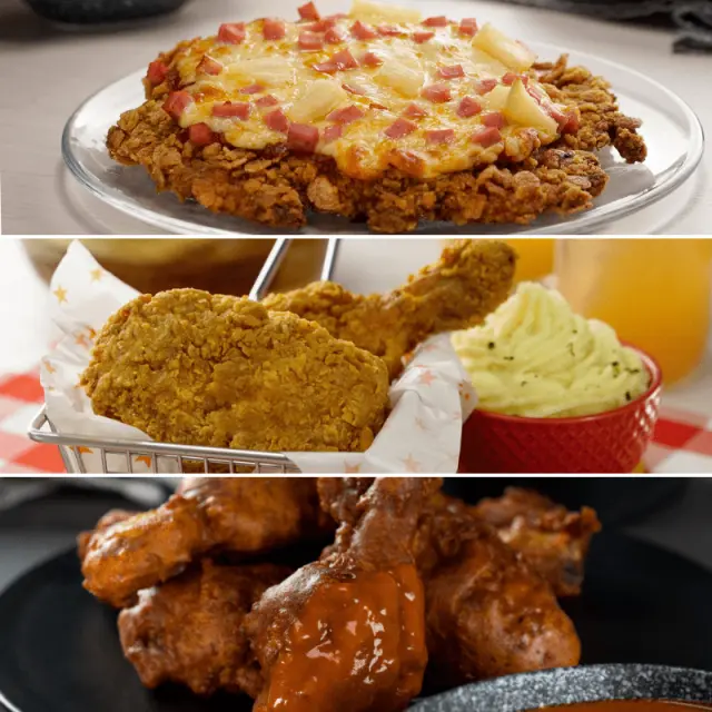 3 recipes with fried chicken