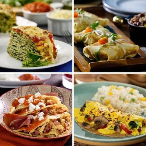 Receitas de crepes salgados