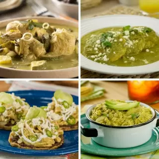 Recipes with chicken and green sauce