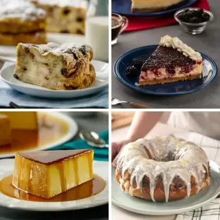 Baked desserts to share