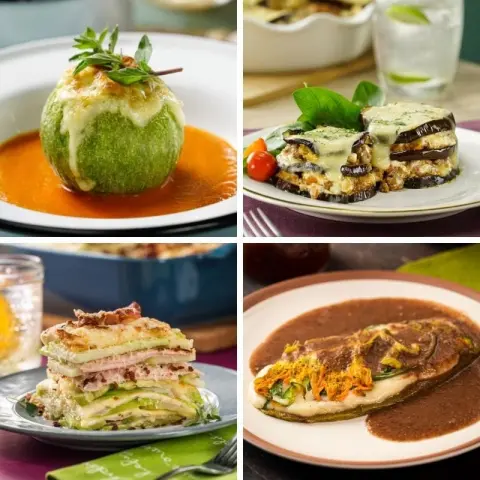 Receitas com verduras gratinadas
