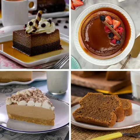 Sobremesas com café