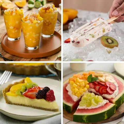 Sobremesas fáceis com frutas para vender