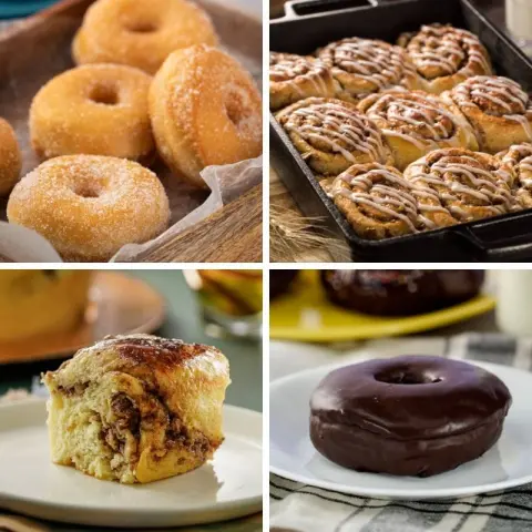 Easy Cinnamon Rolls and Donuts