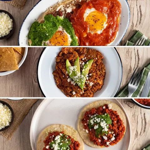 Café da manhã mexicanos recheados