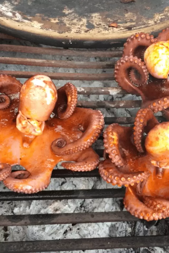 Pulpo a las brasas