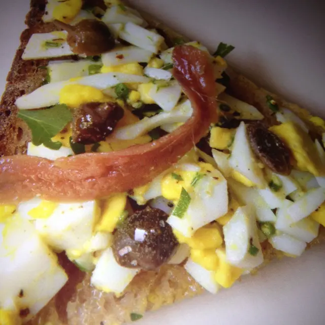 Egg, Capers, and Anchovies Salad